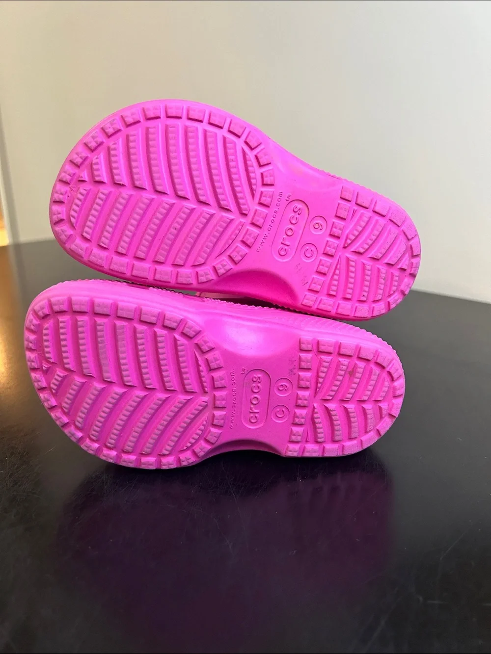 CROCS Kids Hot Pink Rain Boots 9